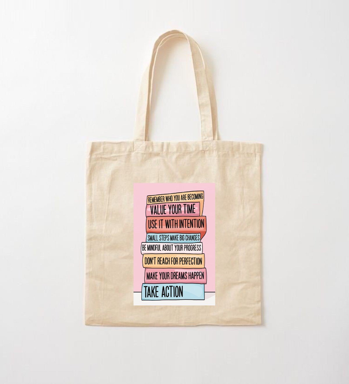 Kitap Motto Tasarımlı Bez ÇantagiftmodaGmcnt100020