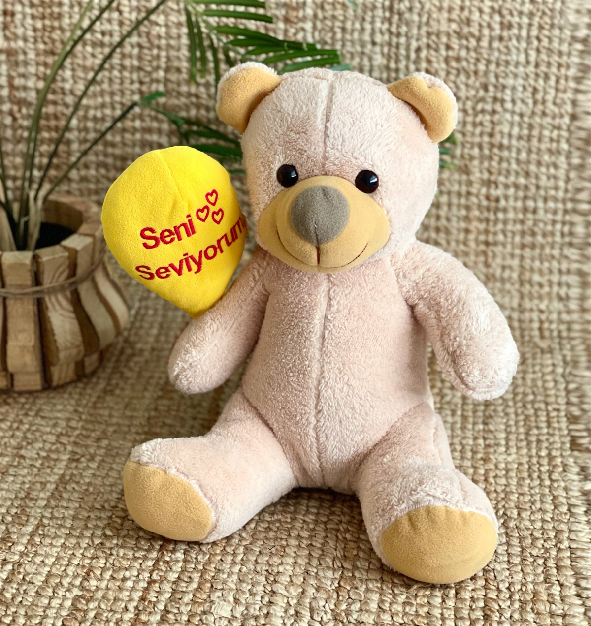 Seni Seviyorum Tasarımlı Peluş AyıcıkGiftmodaGmpl00005