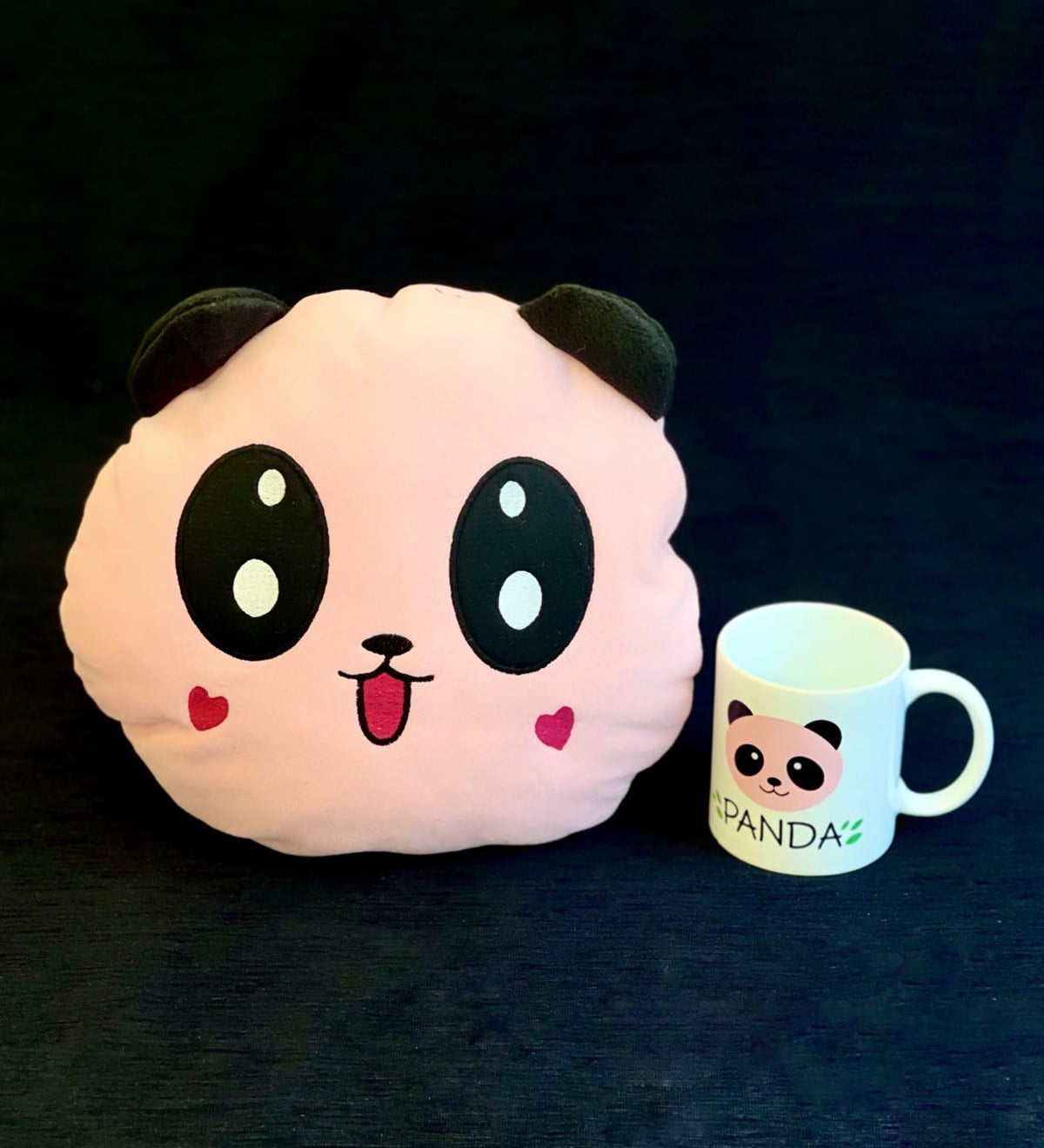 Pembe Panda Tasarımlı Kupa Ve Yastık SetGiftmodaGmhs100125
