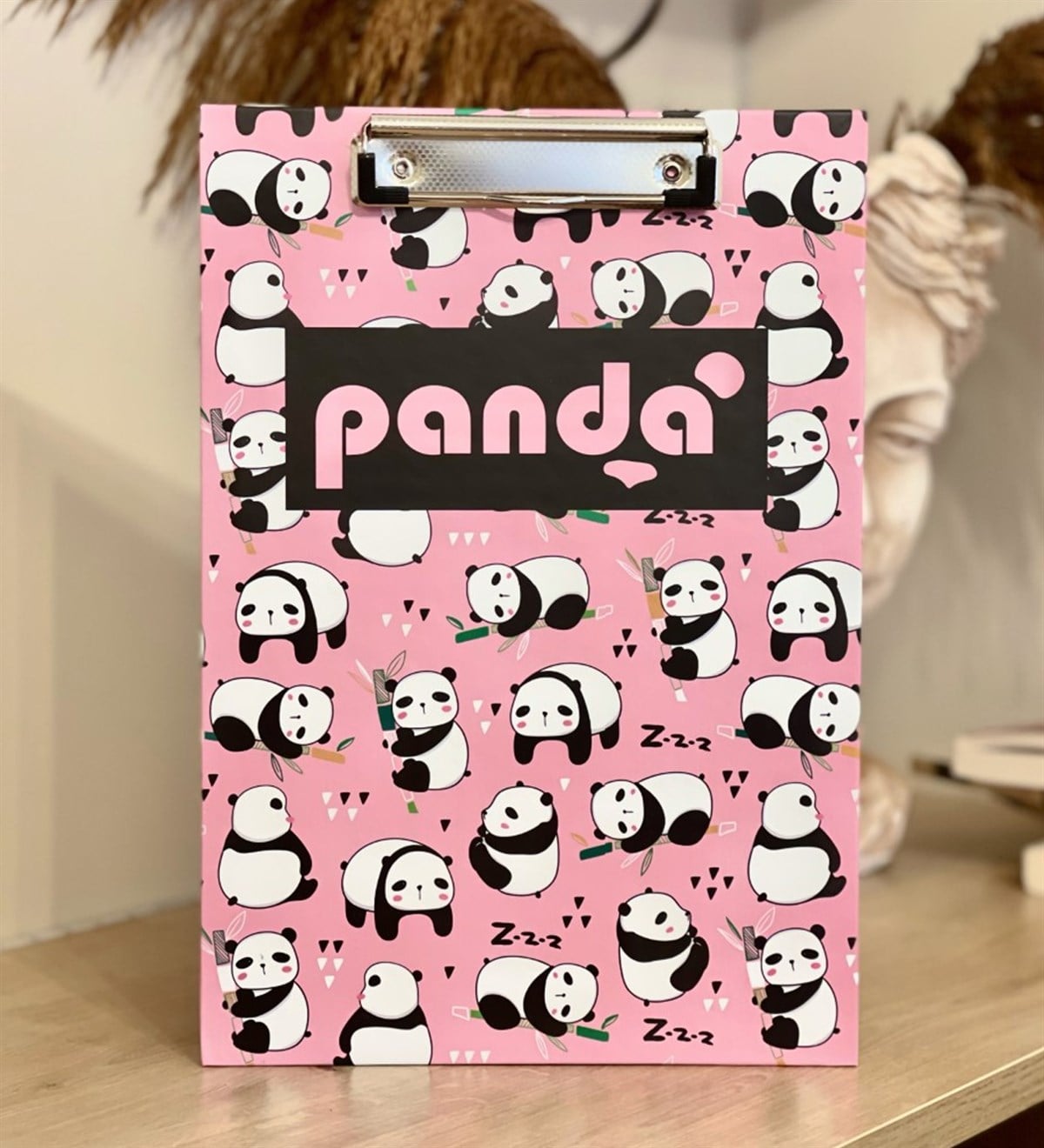 Pembe Panda Tasarımlı SekreterlikGiftmodaGM-SEK-48	