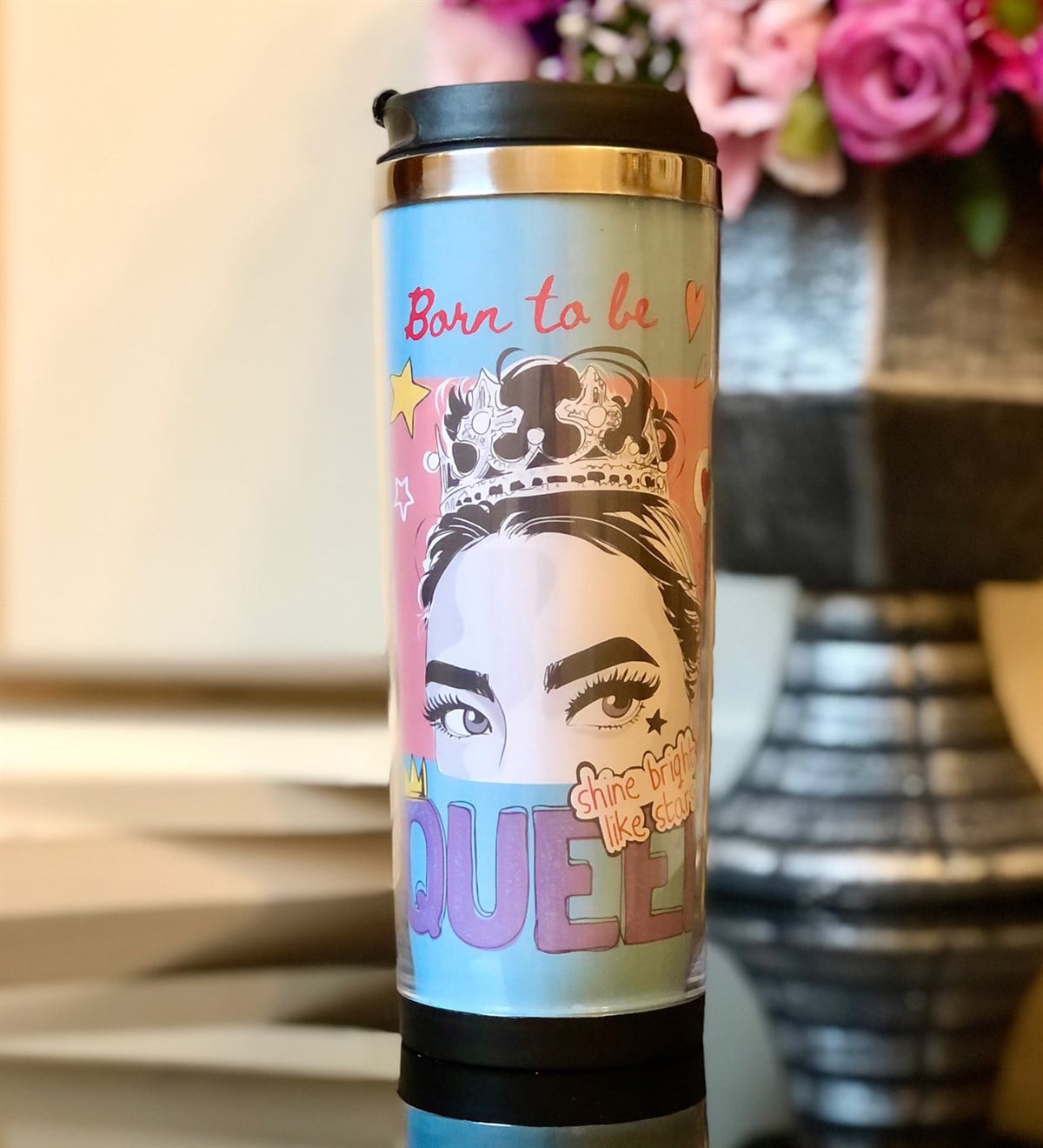 Pink Queen Tasarımlı 400 Ml Mug BardakGiftmodaGmmg100089
