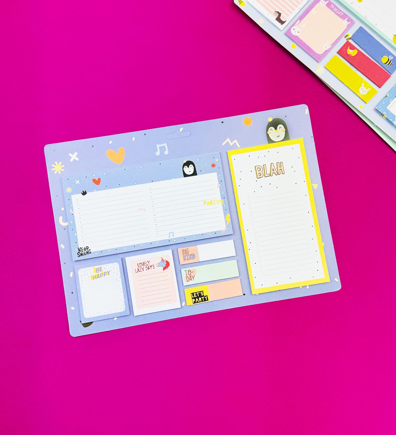 Renkli Desenli Weekly PlannergiftmodaBm-1324