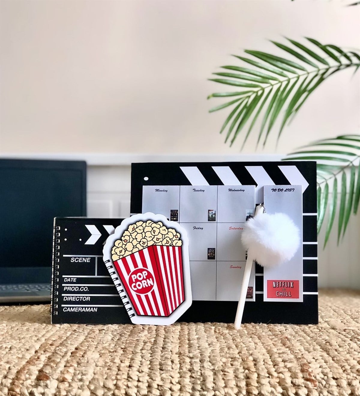 Planner Şekilli Defter Ve Kalem Kırtasiye SetiGiftmoda Klaket-Plnr-Msr-Def-Klkt-Def-Klm 