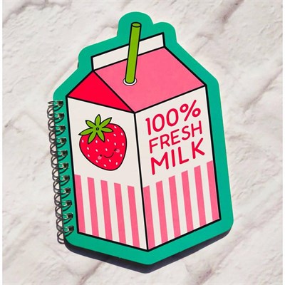 Şekilli Defter Fresh Milk