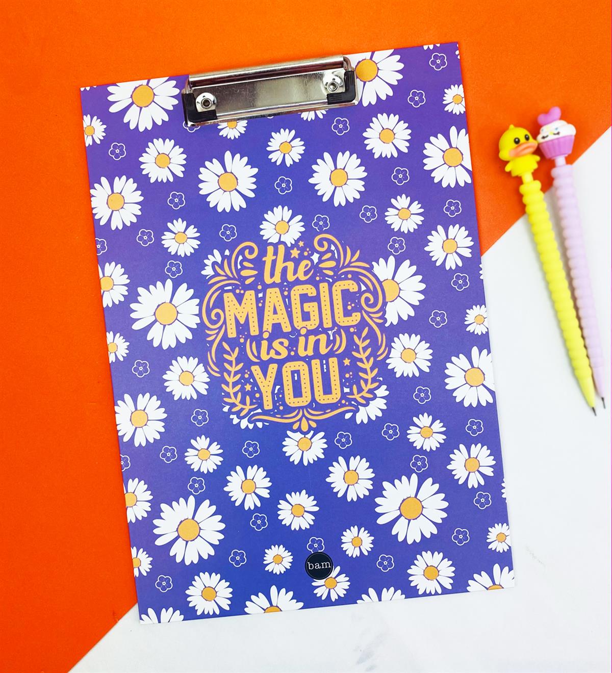 Mor Papatya Tasarımlı Sekreterlik giftmodaBAM-232