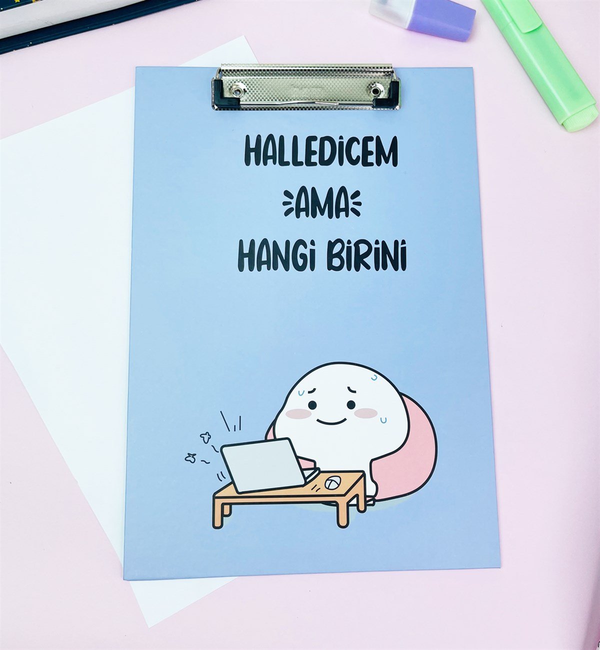 Halledicem Ama Hangi Birini Tasarımlı SekreterlikgiftmodaGM-SEK-73