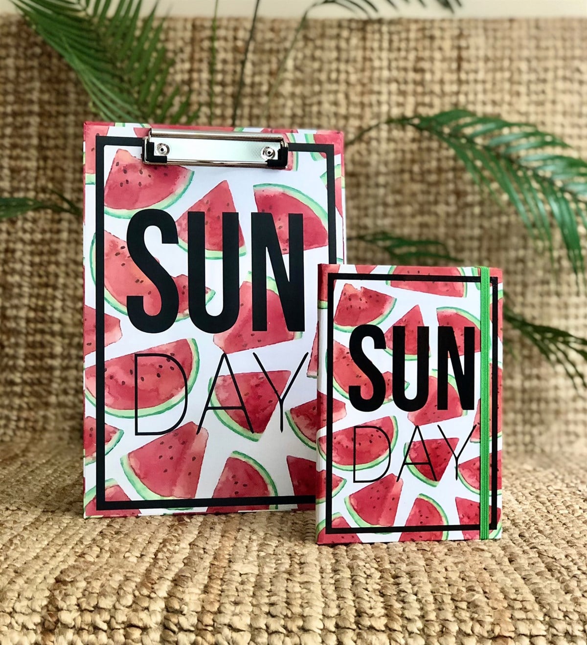 Sun Day Karpuz Tasarımlı Sekreterlik Ve Lastikli Defter SetGiftmodaSun-Day-Sekreterlik-Lastikli-Defter