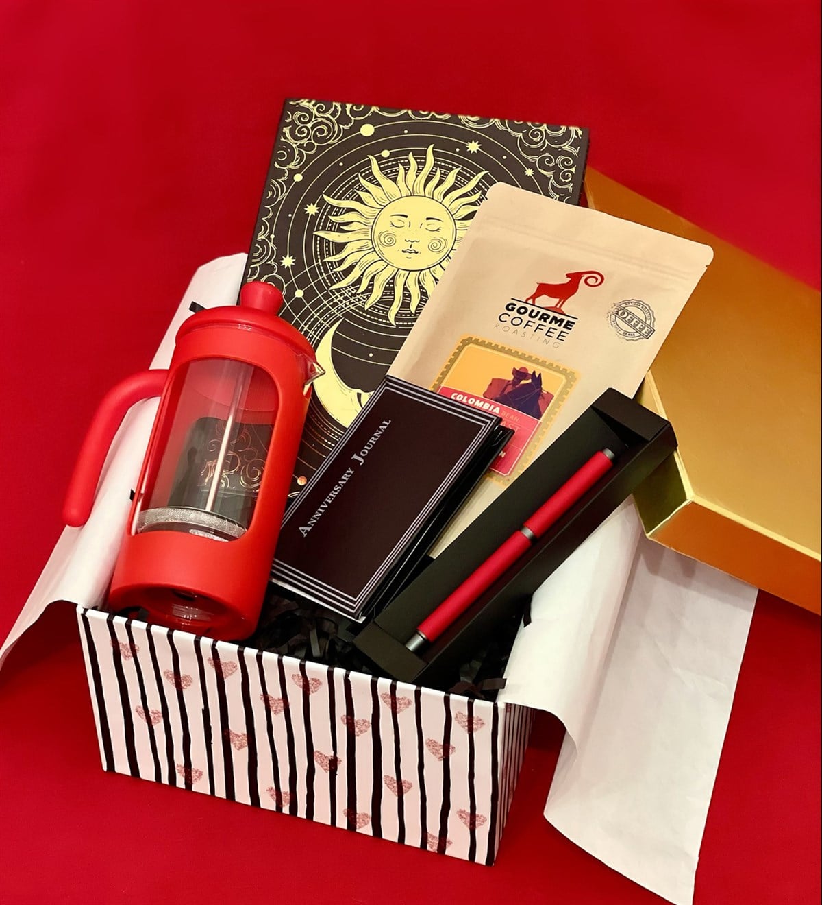 Tarot French Press & Filtre Kahveli Sevgiliye Hediye SetiGiftmodaGmhs100225