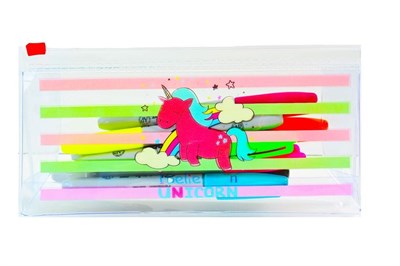 Tatlı Şeffaf Kalemlik Tatlı Unicorn