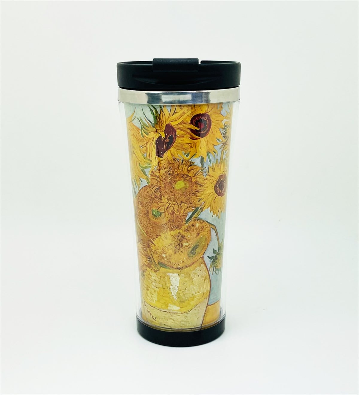 Van Gogh Ayçiçeği Tasarımlı 400 Ml Termos Mug Bardak giftmodaGmmg100140