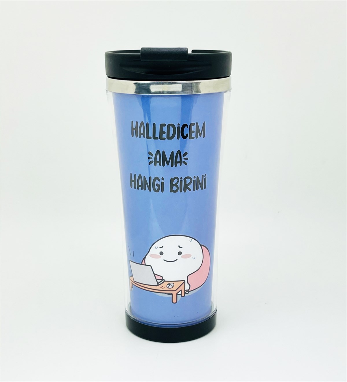 Halledicem Ama Hangi Birini Tasarımlı 400 Ml Kağıt TermosgiftmodaGmmg100113