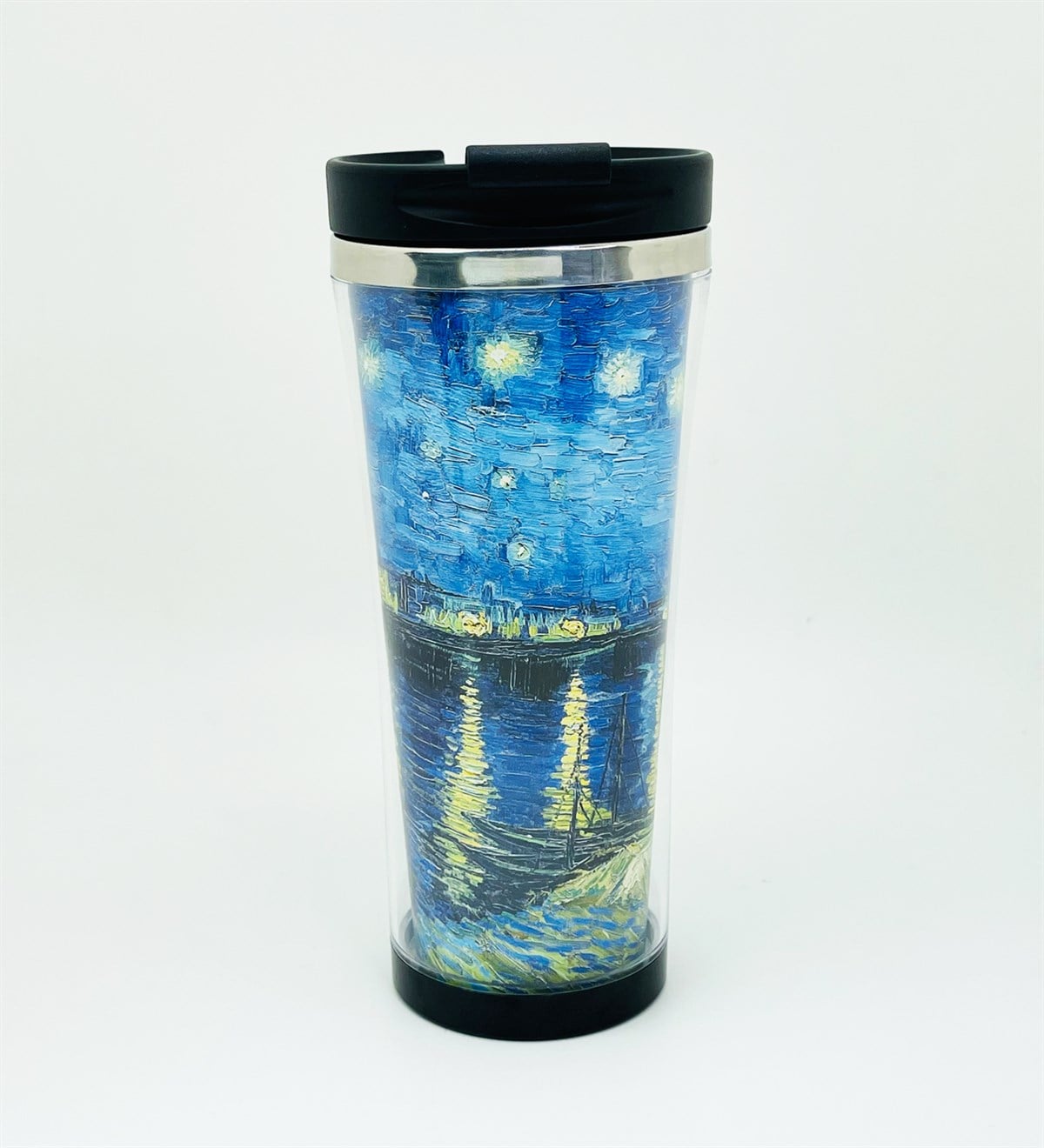 Ren Nehri'nde Yıldızlı Bir Gece Tasarımlı 400 Ml Termos Mug Bardak giftmodaGmmg100145