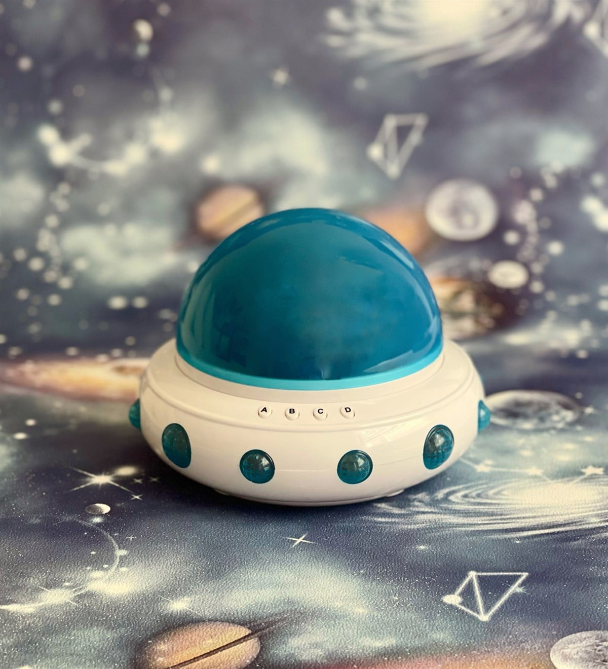 Ufo Müzikli Prejeksiyon LambaGiftmodaGm4136-Mavi