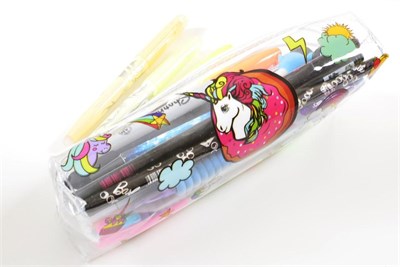 Unicorn Donut Şeffaf Kalemlik