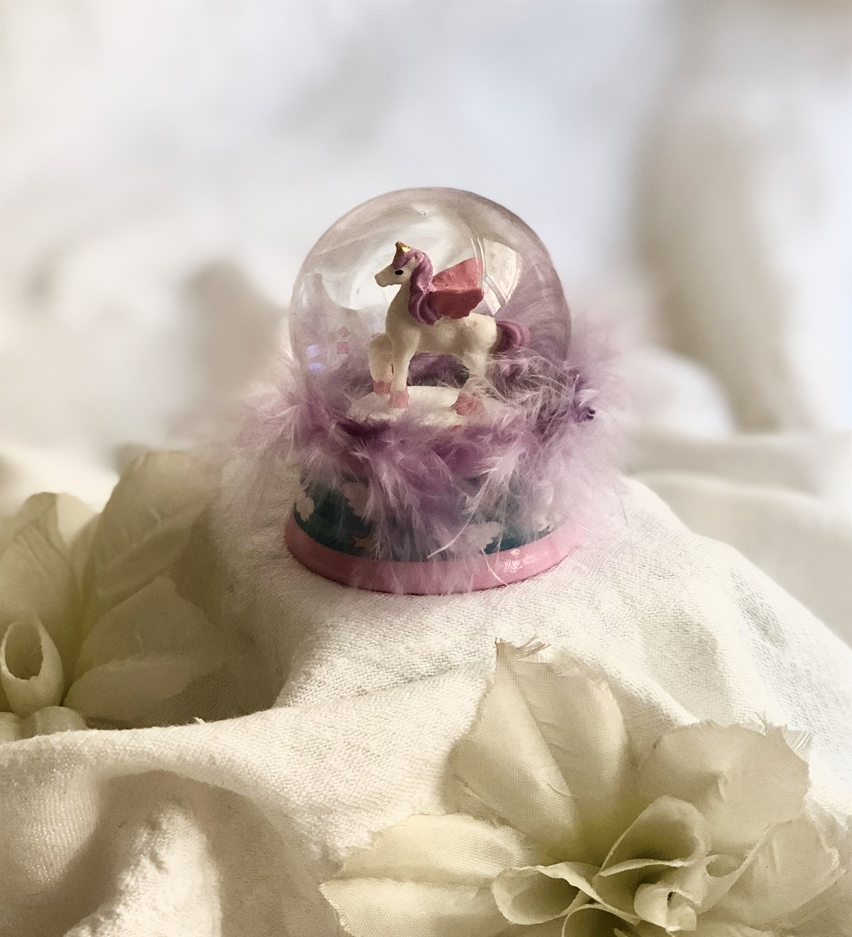 Unicorn Mini Tüylü Kar KüresiGiftmodaUnicorn-Tüylü-Küre