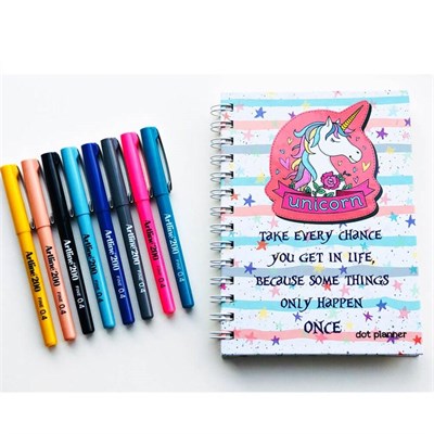 Unicorn Noktalı Planlayıcı Artline Kalem Seti