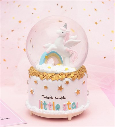 Unicorn Tasarımlı Kar Küresi