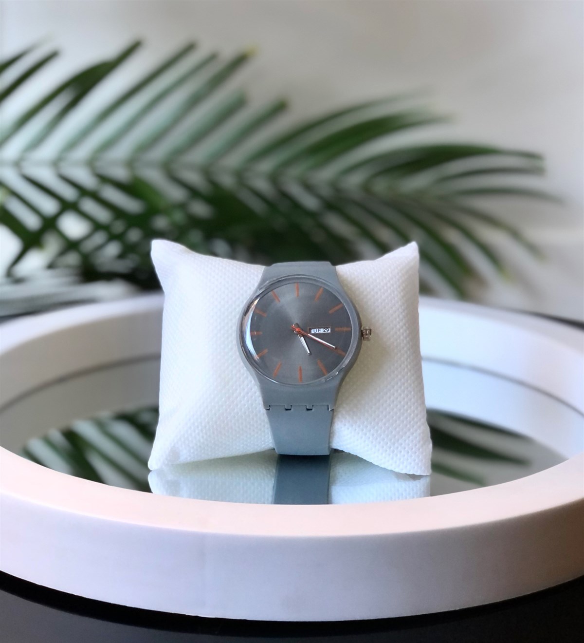 Unisex Koyu Gri SaatGiftmodaUnisex-Gri-Saat