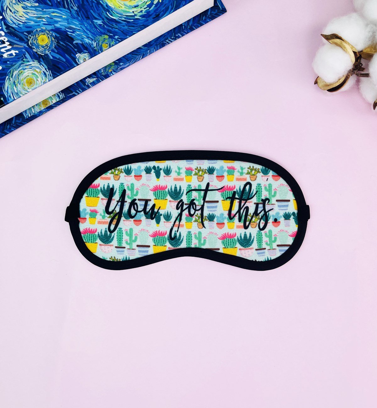 Kaktüs Motto Tasarımlı Uyku Bandı	giftmodaGmband00001