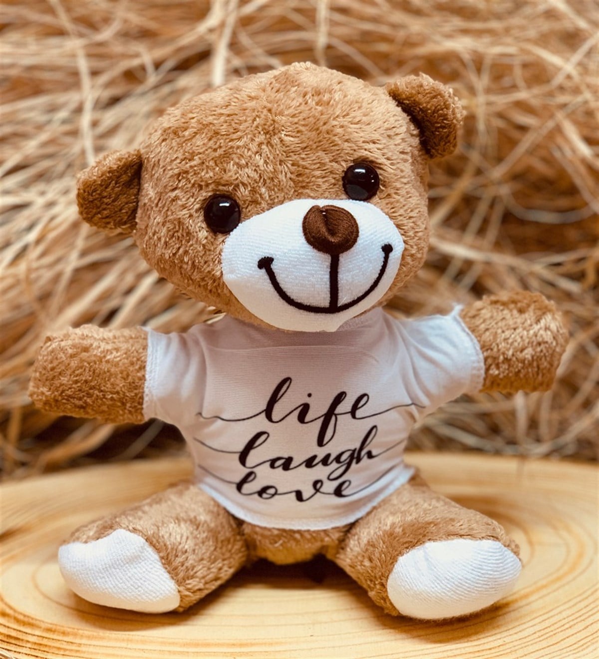 Yaşa Gülümse Sev Pelüş AyıcıkGiftmodapelüş-life-love