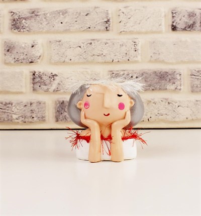 Yılbaşı Özel Tasarım Mini Masa Üstü Saksı