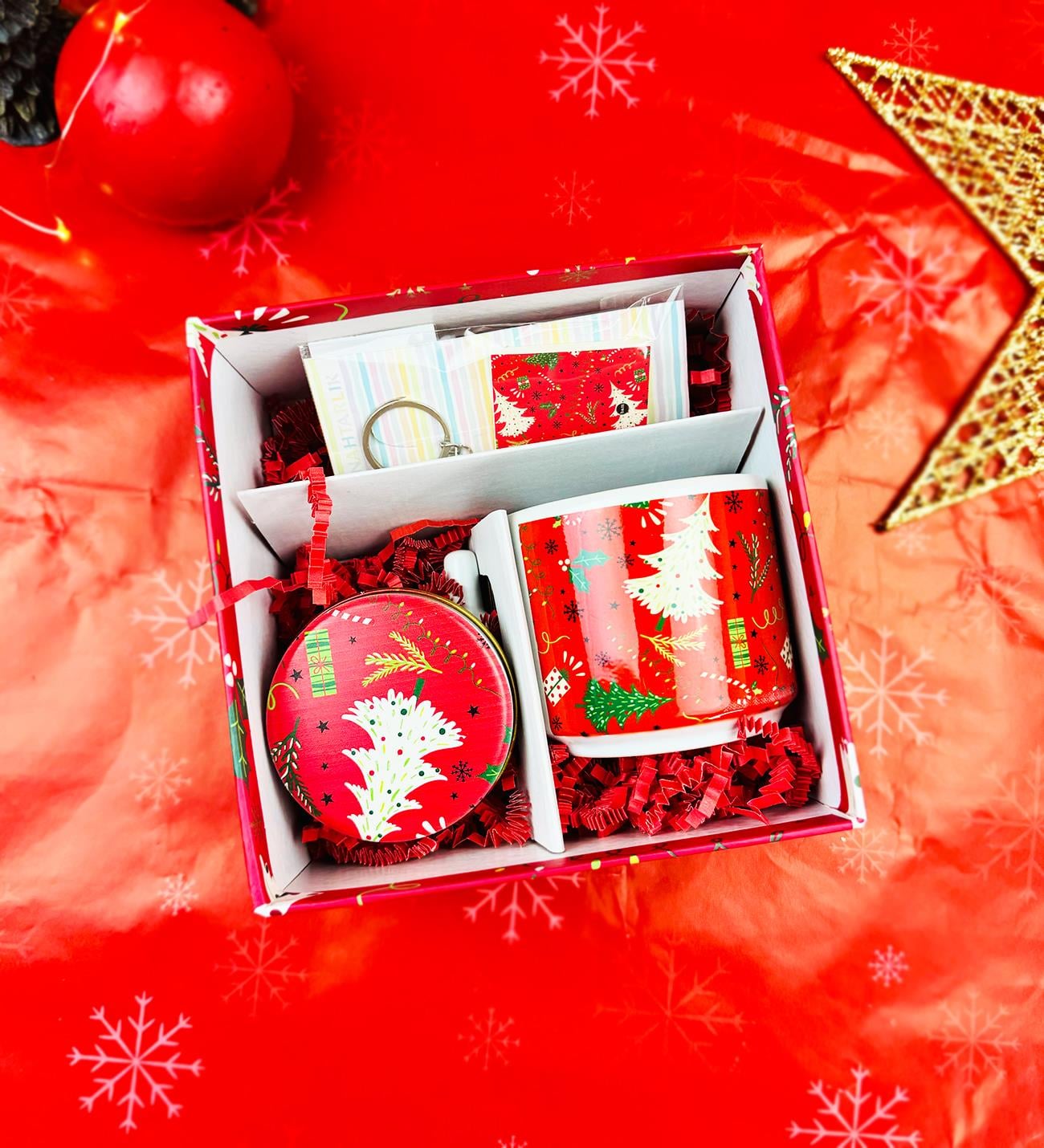Yılbaşı Tasarımlı Kutulu Hediye SetigiftmodaGmhs102048