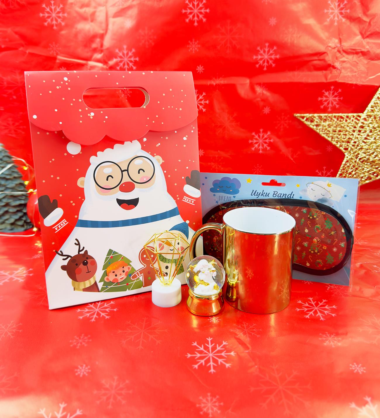 Kış Masalı Tasarımlı Yılbaşı Hediye SetigiftmodaGmhs102050