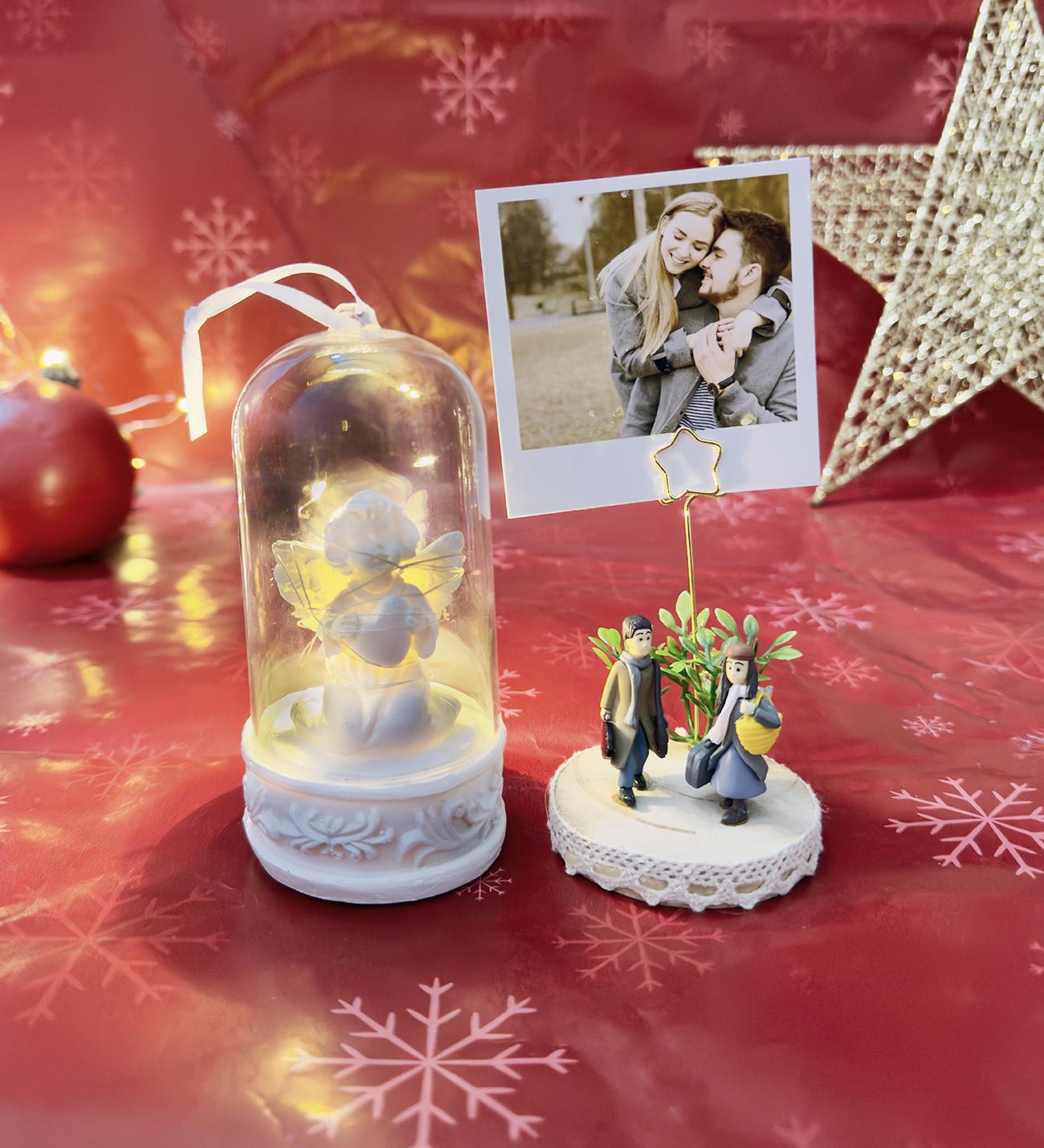 Melek Biblo Ve Sevgili Not Tutucu  Yılbaşı Hediye SetigiftmodaGmhs102065