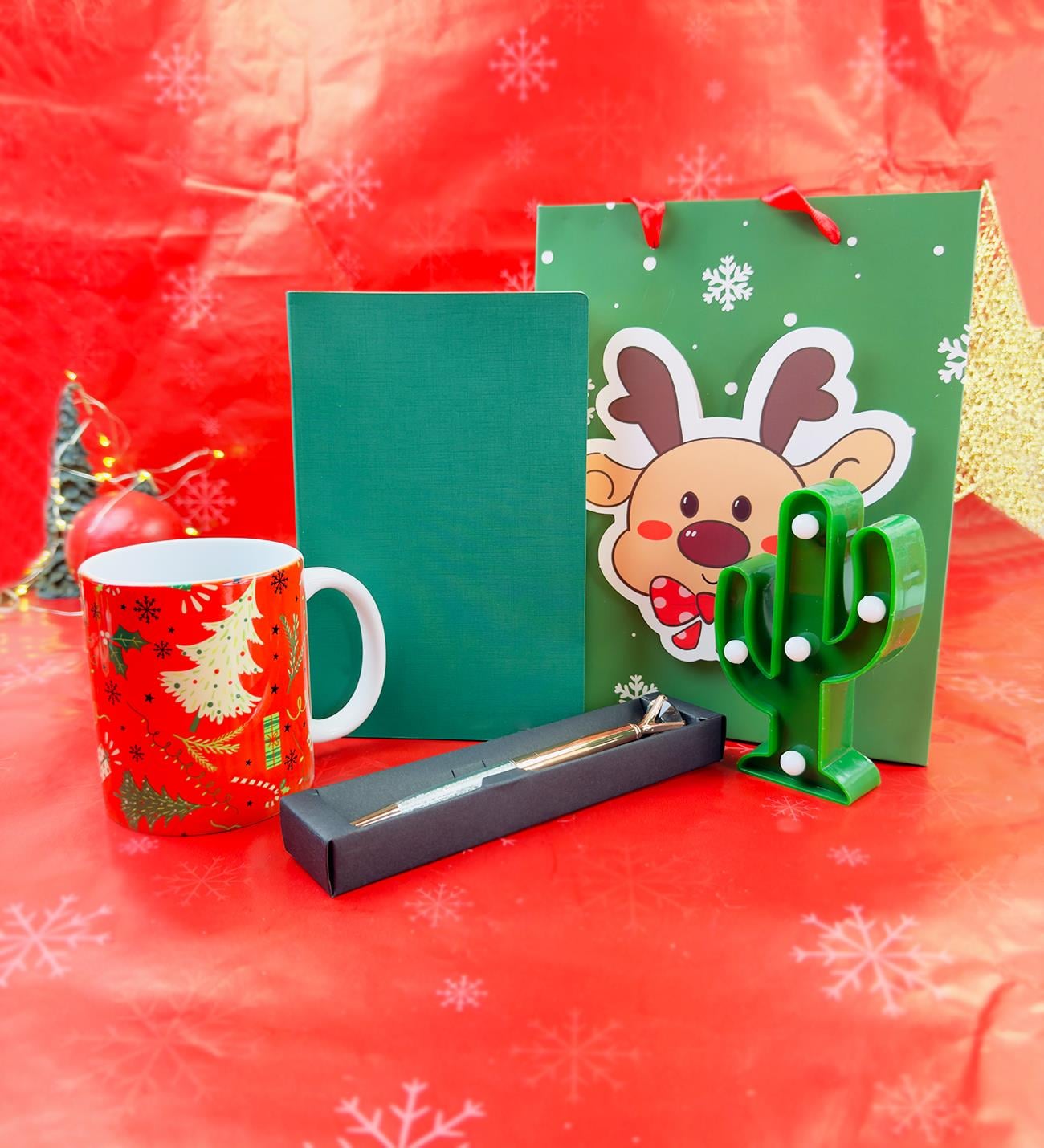 Yılbaşı Ruhu Taşıyan Renkli ve Eğlenceli Hediye SetigiftmodaGmhs102056