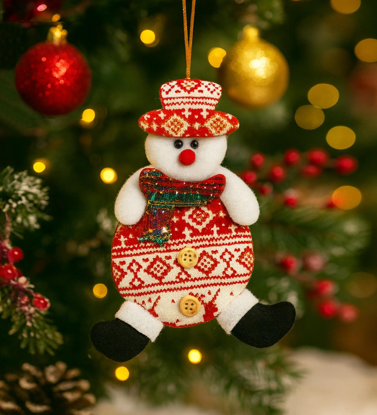 Yılbaşı Temalı Kardan Adam Ağaç SüsügiftmodaBM-1741	