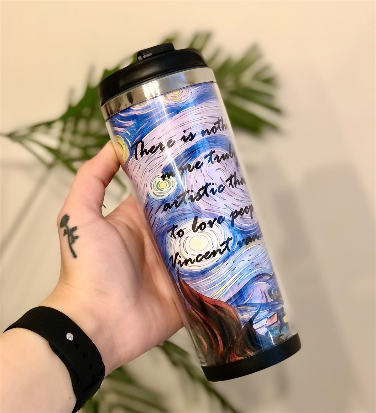 Yıldızlı Gece Tasarımlı Termos BardakGiftmodaYıldızlı-Gece-Termos