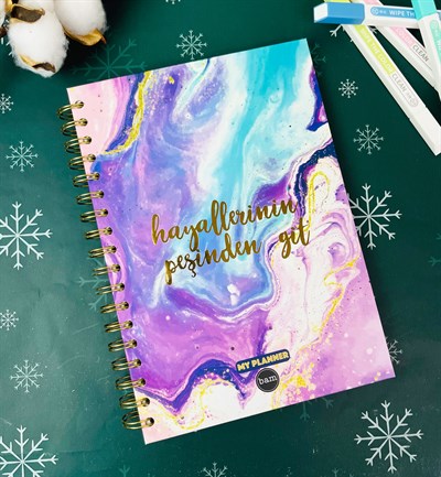 Hayallerinin Peşinden Git Tasarımlı Konuşan AjandagiftmodaGmd100024