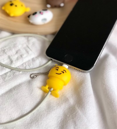 Sevimli Kablo Koruyucu EmojiGiftmoda Gm-4073-Emoji