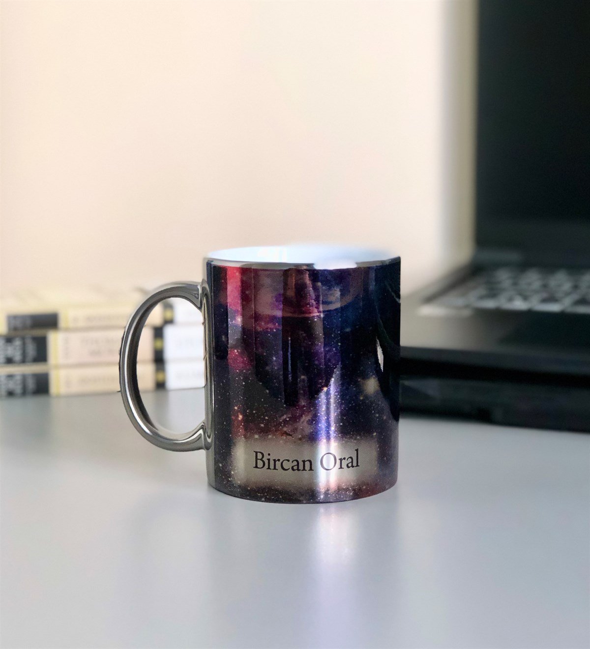  	Kişiye Özel Uzay Tasarımlı Gümüş KupaGiftmoda space-kupa-ko-Gümüş