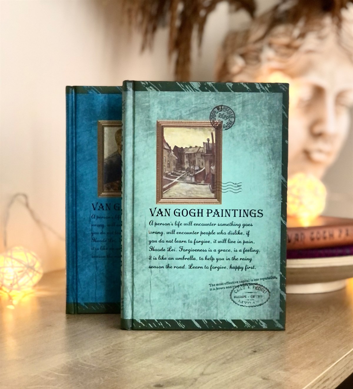  Van Gogh Tasarımlı Defter Açık Mavi Giftmoda Van-gogh-Acık-Mavi