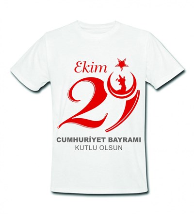 29 Ekim Baskılı Tasarım Tişört (Unisex)