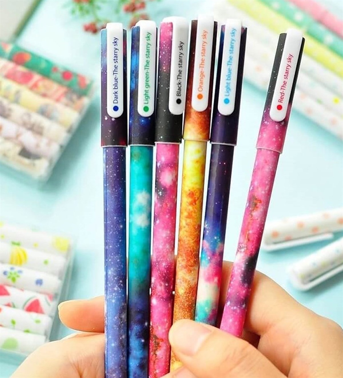 6'lı Galaxy Kalem SetGiftmodagm-galaxy-pen-6