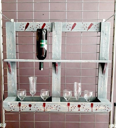 Ahşap El Yapımı Şaraplık