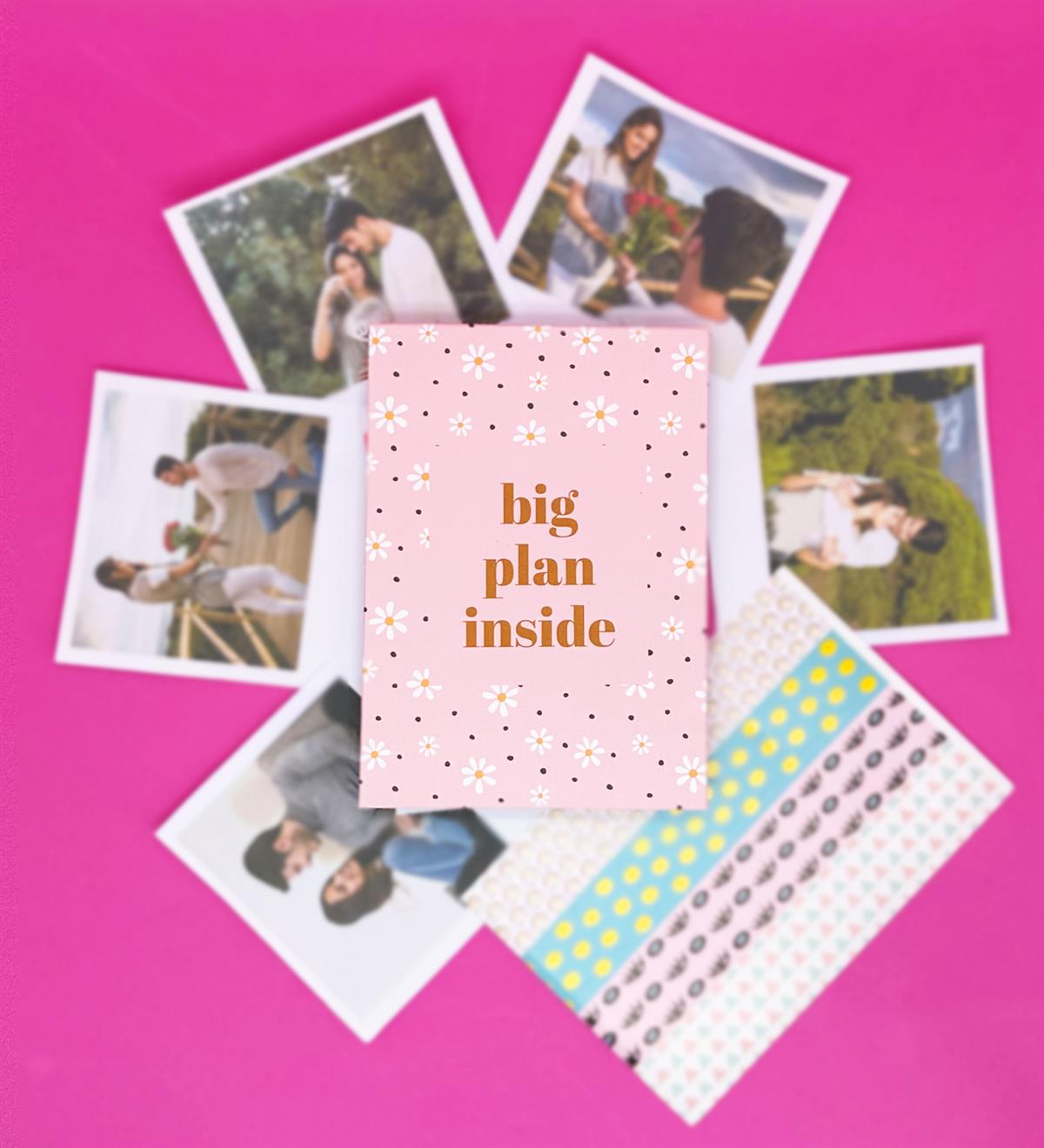 Kişiye Özel 6 Fotoğraflı Papatya Tasarımlı  Mini AlbümgiftmodaGmd100666