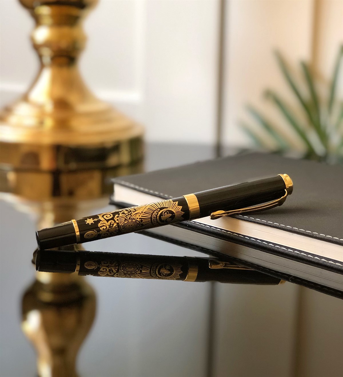 Altın Kabartmalı Osmanlı Tuğralı KalemGiftmodaaltin-kabartmali-osmanli-tugrali-kalem