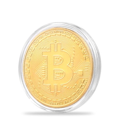 Altın Kaplama Hatıra Bitcoin Parası