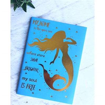 Altın Varaklı Defter Deniz Kızı  D013