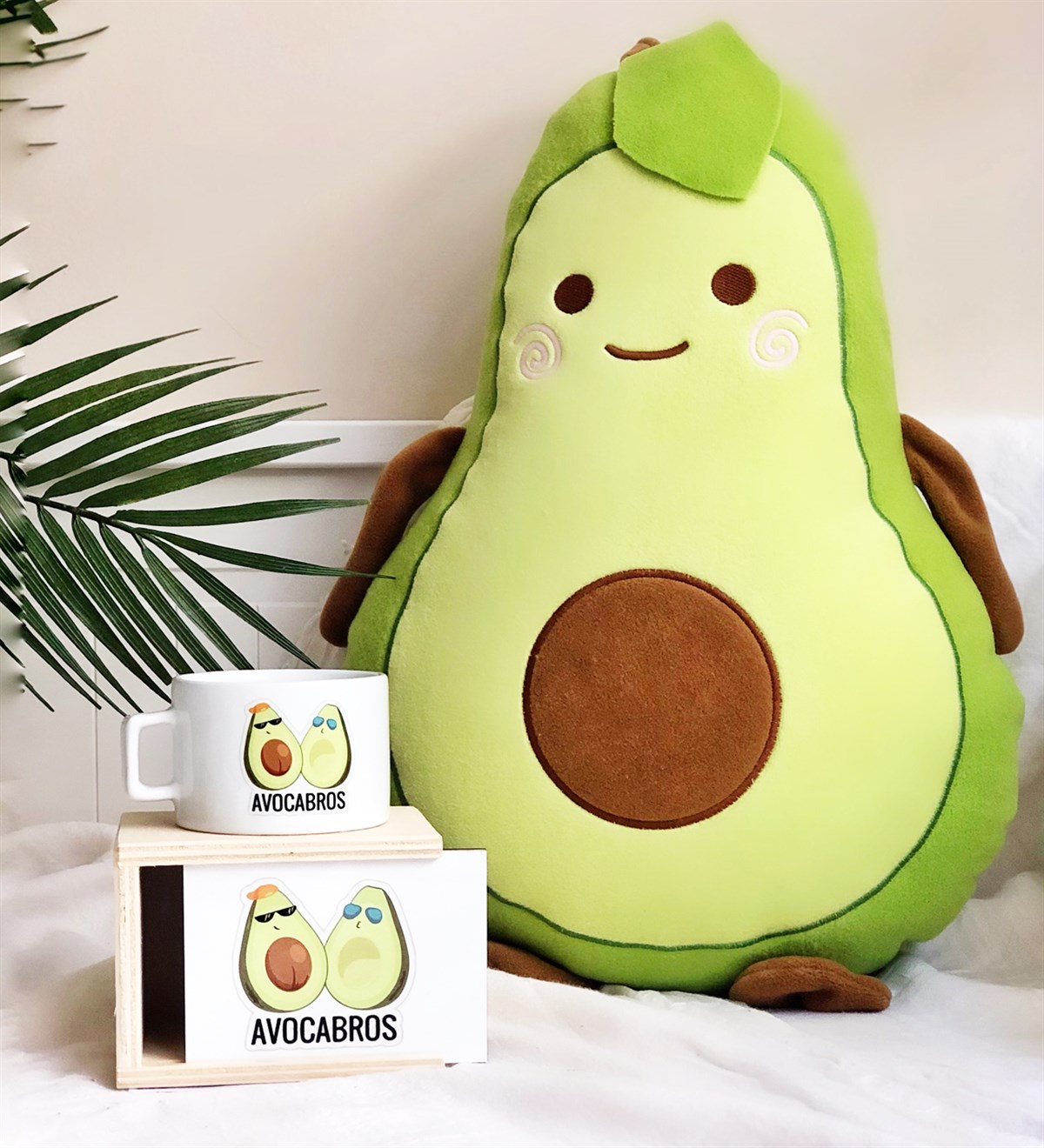 Avocado Yastık Ve BRO Best Friends Forever Kutulu KupaGiftmoda akk-bro-Kupa-Avocado-Yastık