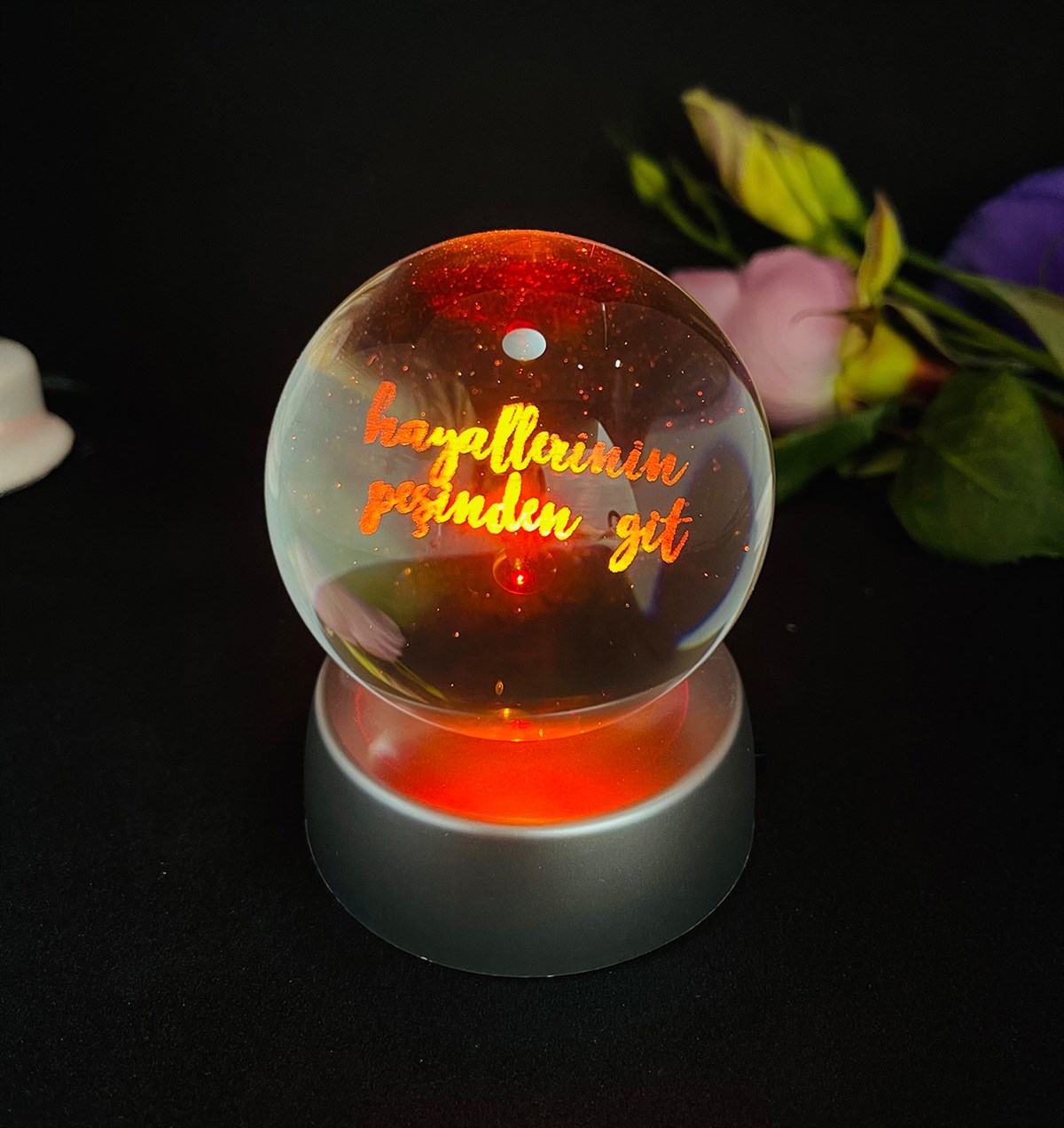 Hayallerinin Peşinden Git Tasarımlı Cam KüregiftmodaGm-4225