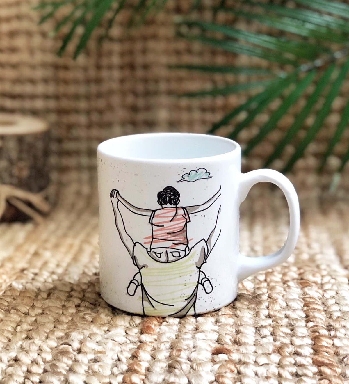 Baba Oğul Tasaımlı KupaGiftmodaBaba-Oğul-Kupa