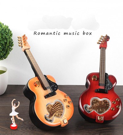 Balerinli Gitar Müzik Kutusu