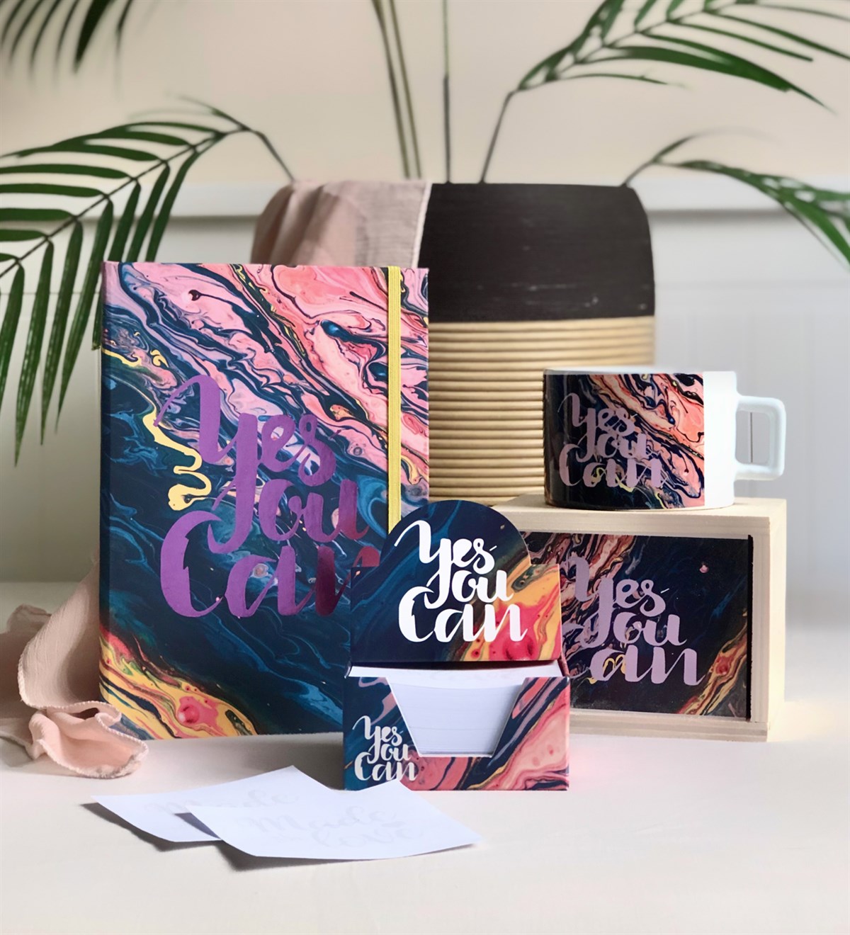 Başarabilirsin Motto Tasarımlı Defter Kutulu Kupa Ve Notluk  SetGiftmoda Başarabilirsin-Defter-Kutulu-Kupa-Notluk