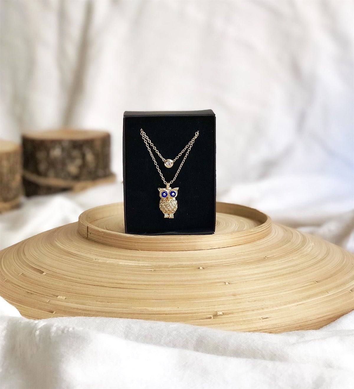 Baykuş Tasarımlı KolyeGiftmodaBaykuş-Kolye