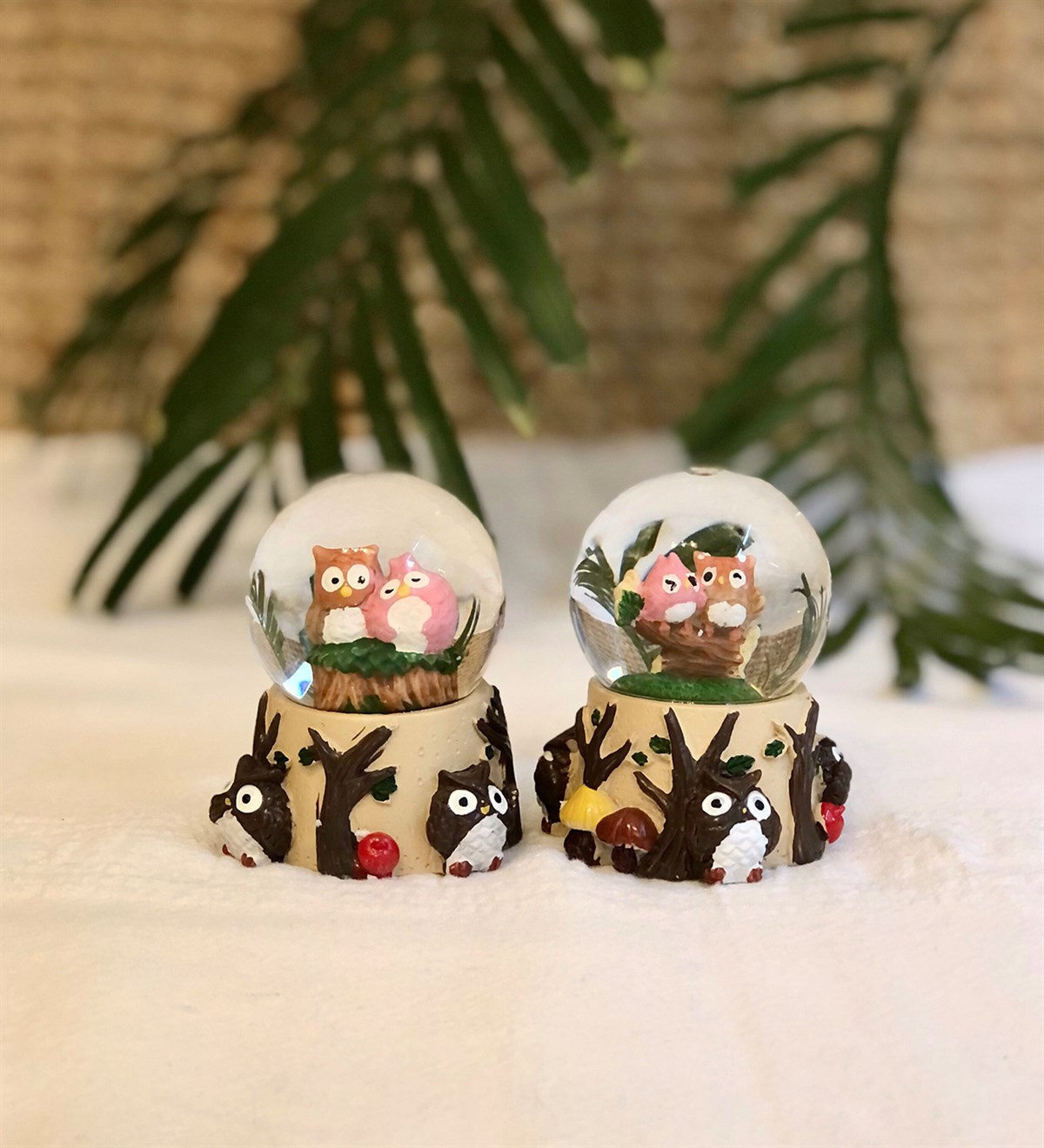 Baykuş Tasarımlı Mini Kar KüresiGift modagm-1207