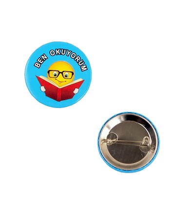 Ben Okuyorum Rozet Mavi